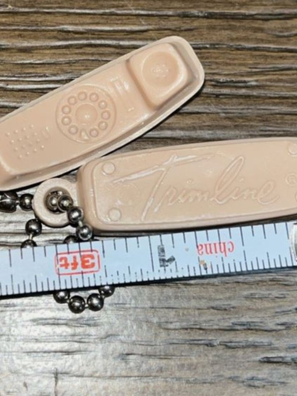 VTG Trimline Mini Telephone Keychain Keyring (Barbie Doll Phone)